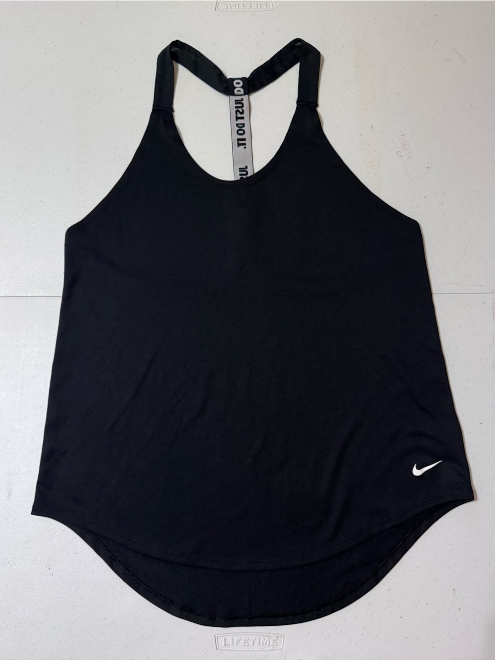 Nike Women's Black Elastica DriFIT Racerback Tank Top. Size M.